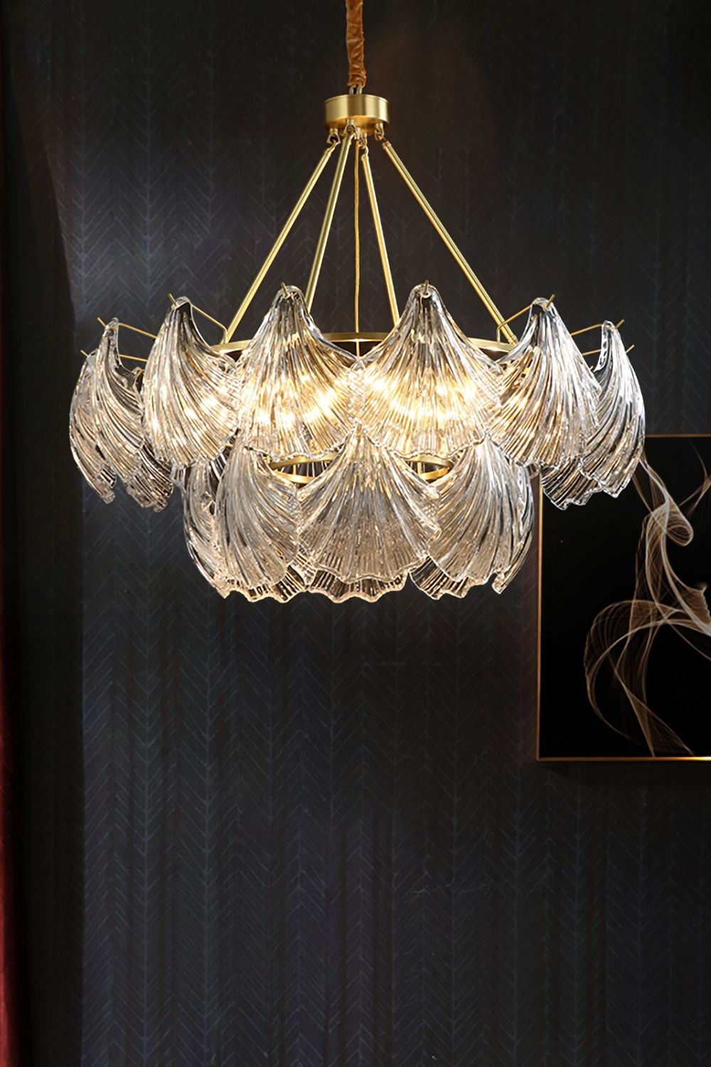 Scallop Shaped Chandelier Light - vexalamps