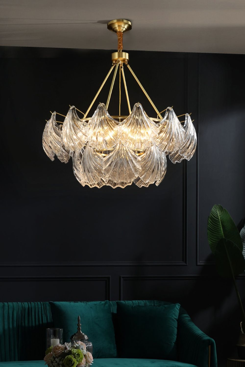 Scallop Shaped Chandelier Light - vexalamps
