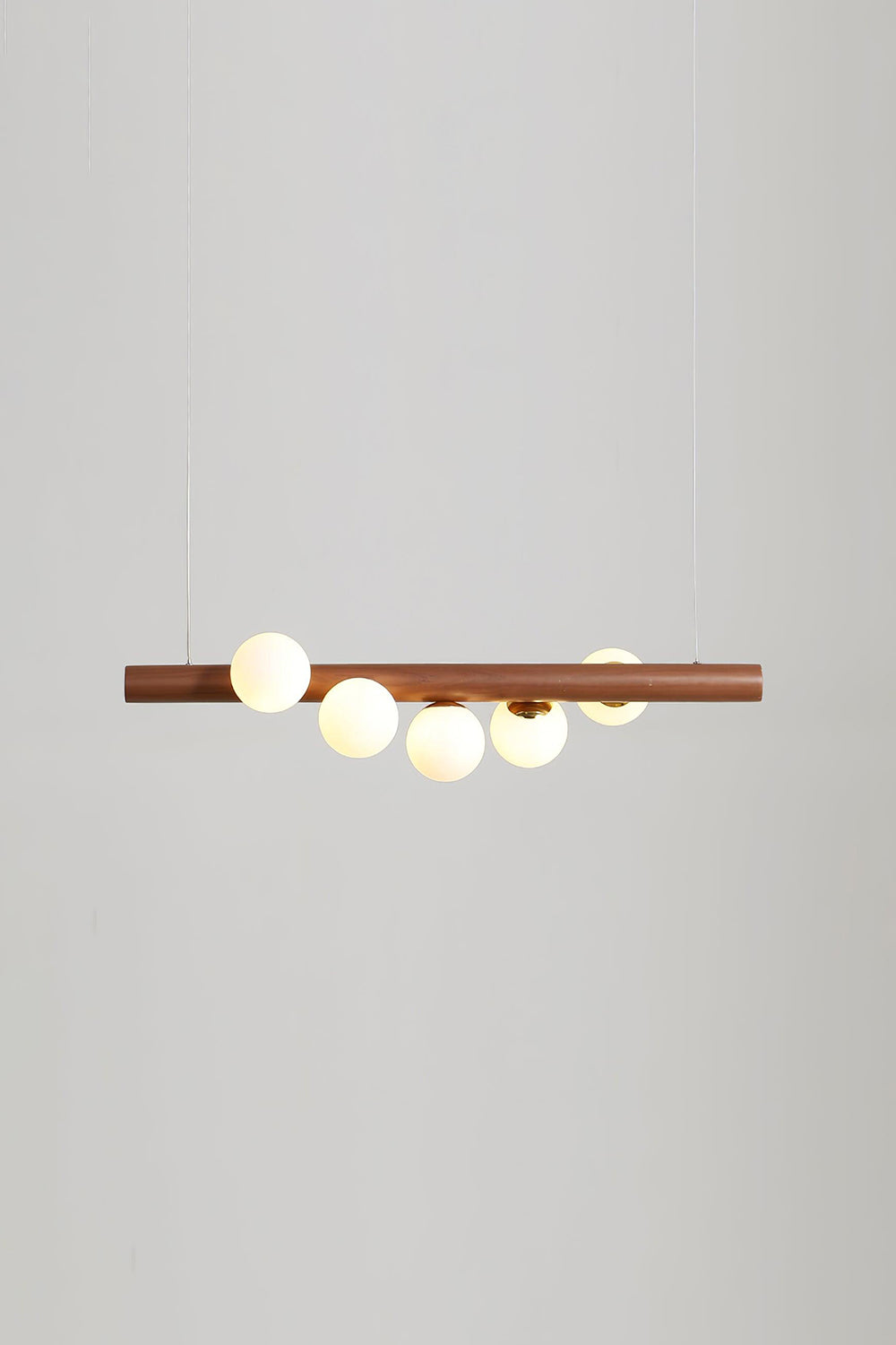 Scandinavian Linear Wooden Pendant Lamp - view 10 | vexalamps