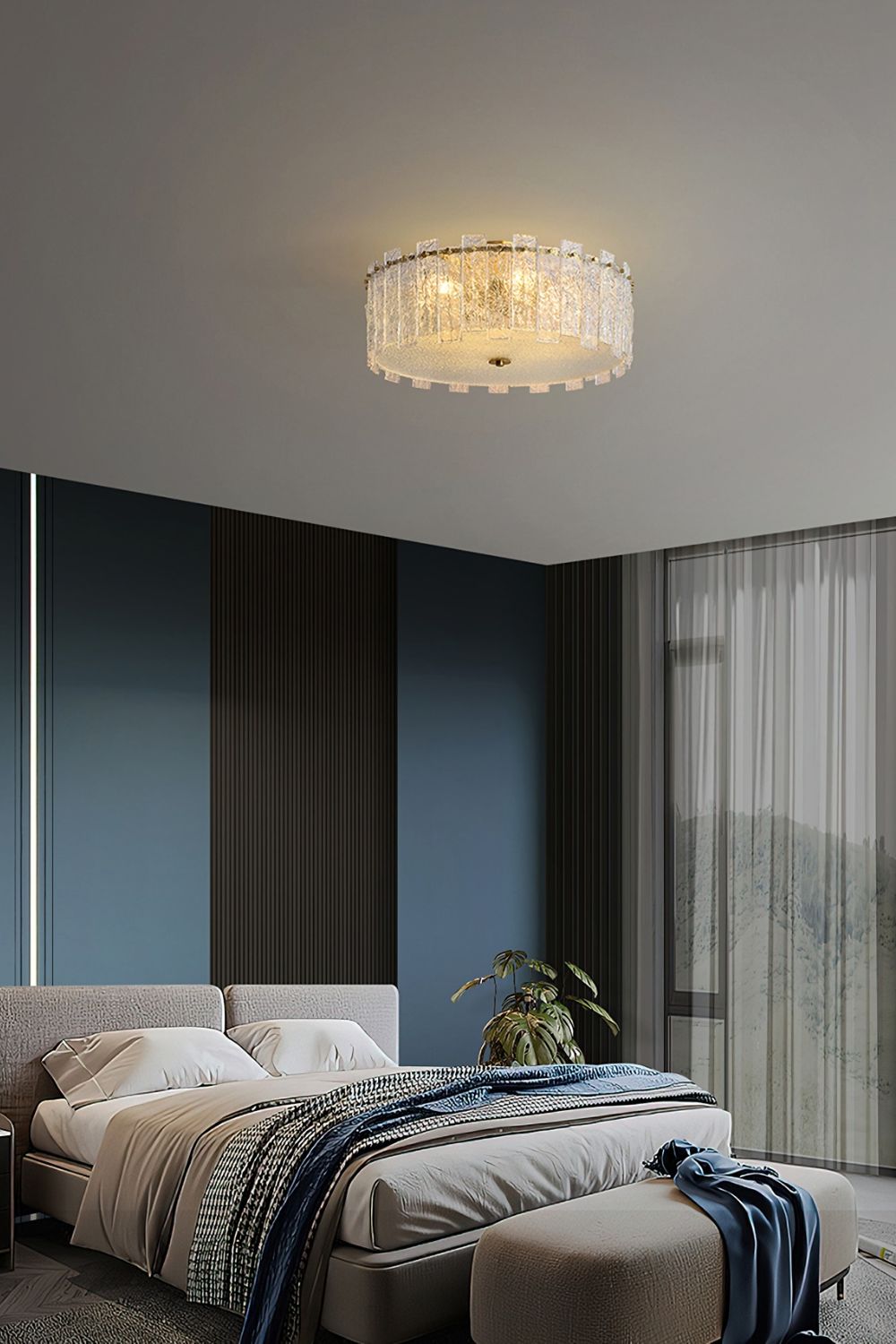 Scattered Glass Ceiling Lamp - vexalamps