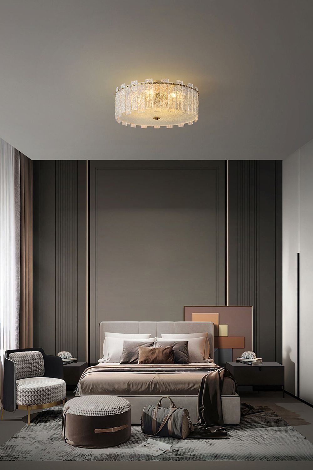 Scattered Glass Ceiling Lamp - vexalamps