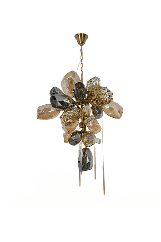 Sculptural Glass Cluster Chandelier | vexalamps