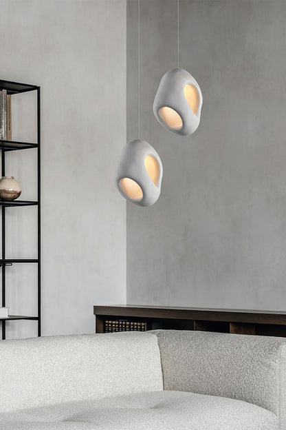 Sculptural Japandi Pendant Lamp - view 7 | vexalamps