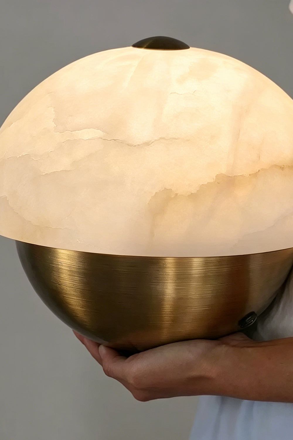 Selene Alabaster Table Lamp - view 9 | vexalamps