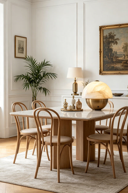 Selene Alabaster Table Lamp - view 3 | vexalamps
