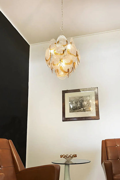 Shell-Shaped Glass Chandelier - view 10 | vexalamps