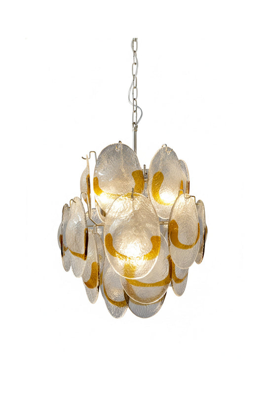 Shell-Shaped Glass Chandelier | vexalamps