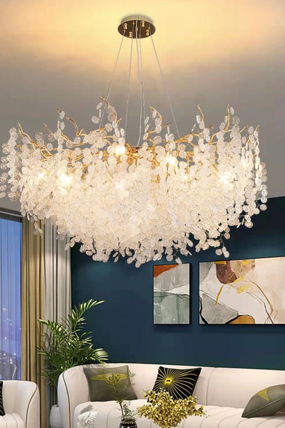 Shiro Noda Crystal Chandeliers - vexalamps