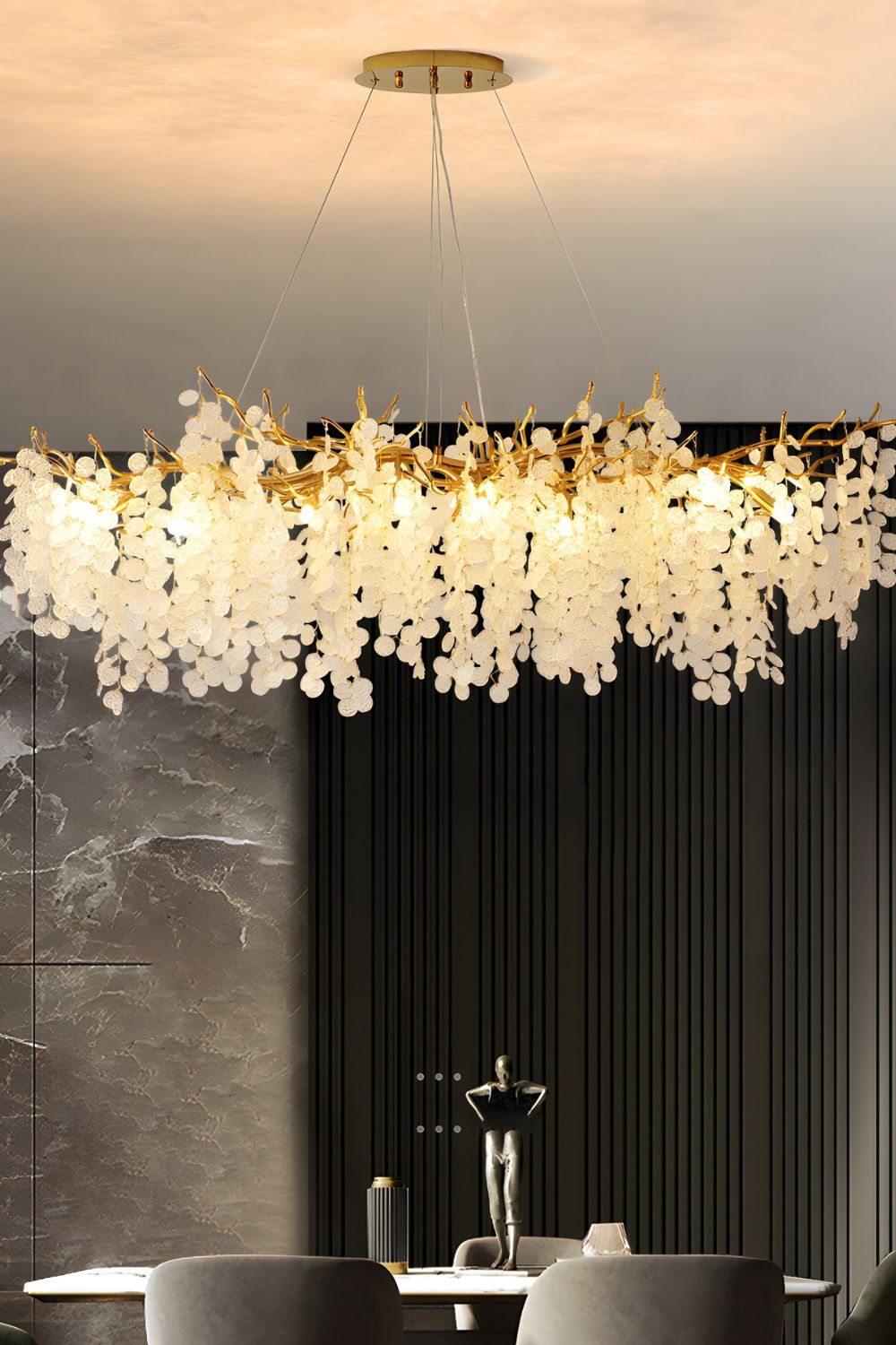 Shiro Noda Crystal Chandeliers - vexalamps