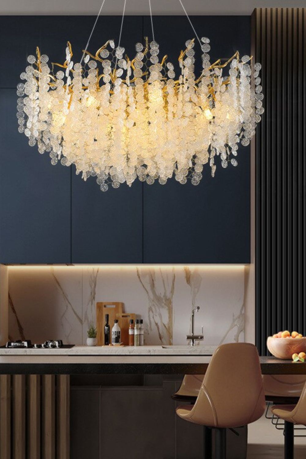 Shiro Noda Crystal Chandeliers - vexalamps