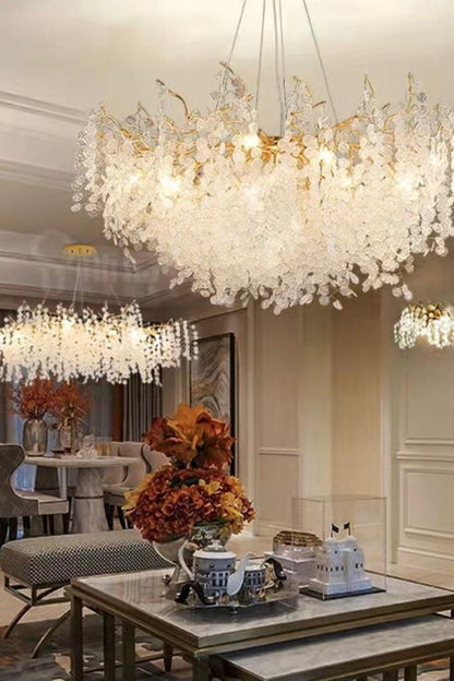 Shiro Noda Crystal Chandeliers - vexalamps