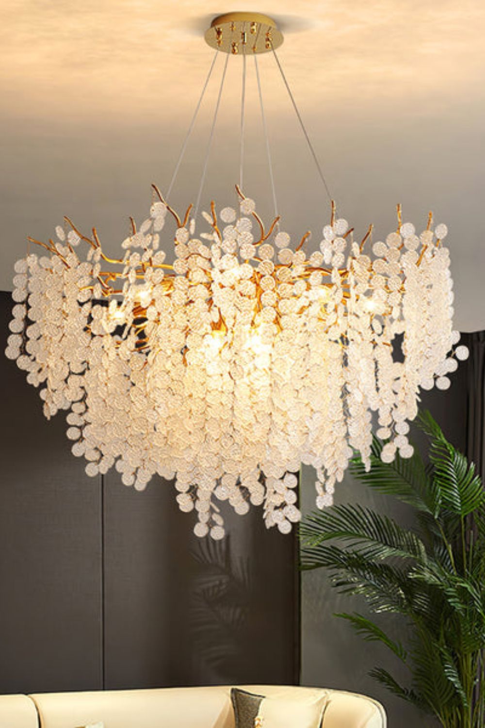 Shiro Noda Crystal Chandeliers - vexalamps