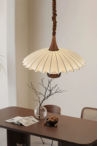 Silk Solid Wood Pendant Lamp - view 6 | vexalamps