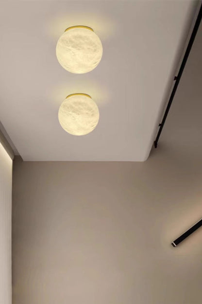 Snow-Vein Stone Globe Wall Lamp - view 12 | vexalamps
