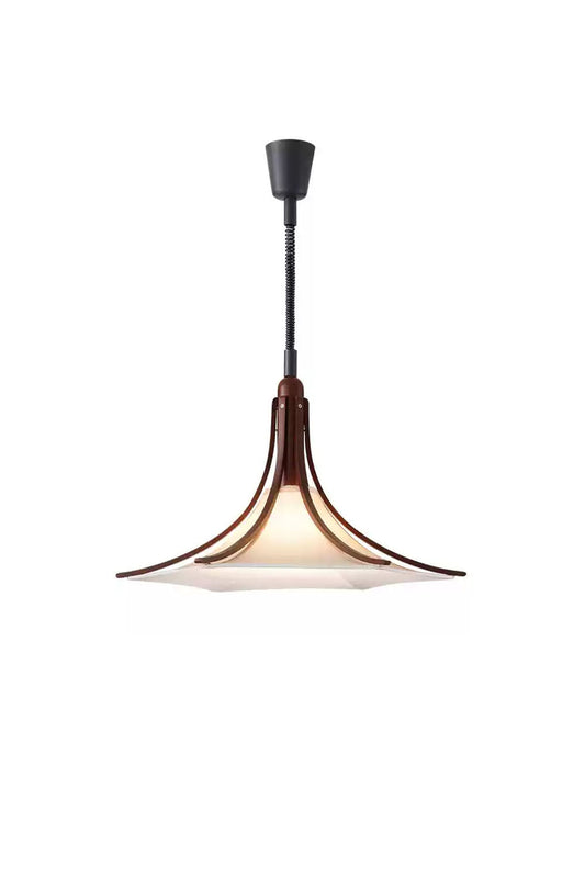 Solid Wood Vintage Trumpet Pendant Lamp | vexalamps