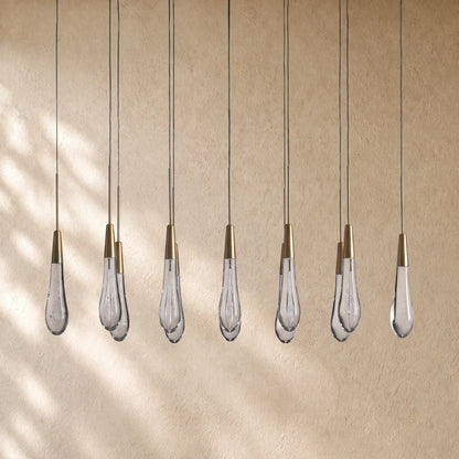 Soltairan Linear Chandelier - Raindrop Pendant Lighting