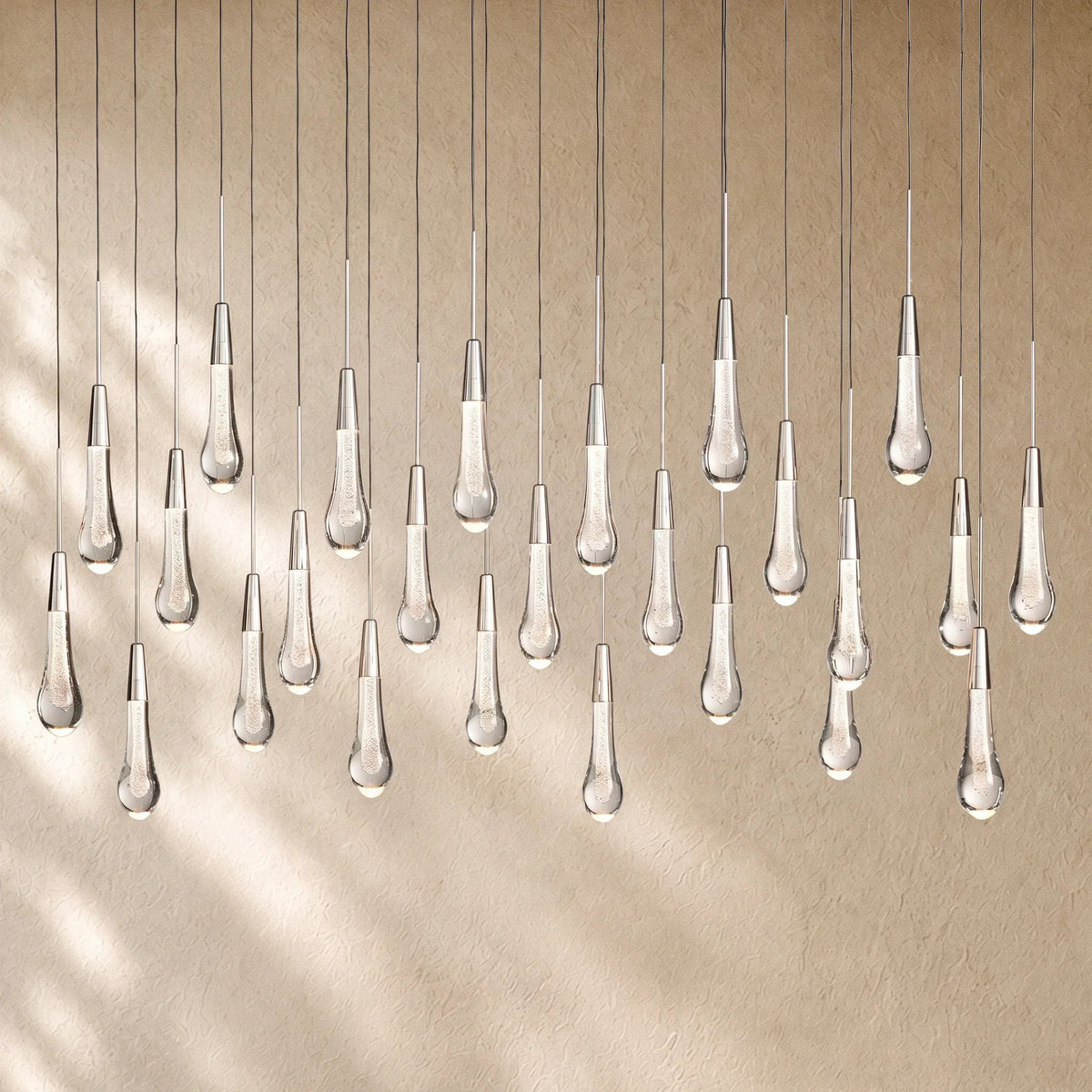 Soltairan Linear Chandelier - Raindrop Pendant Lighting