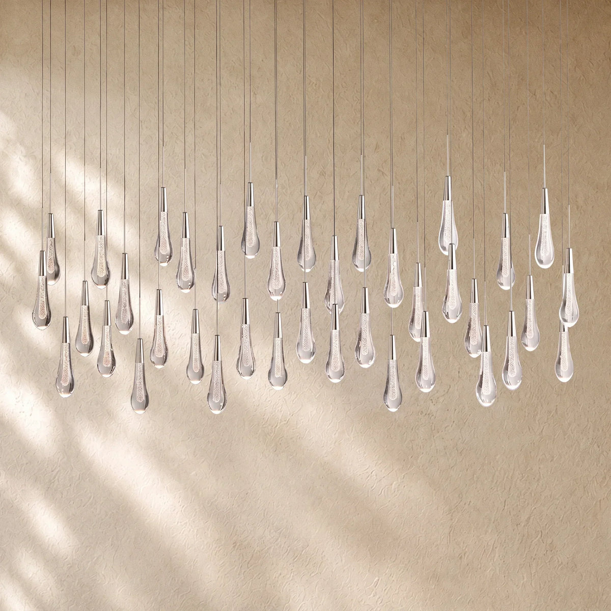 Soltairan Linear Chandelier - Raindrop Pendant Lighting
