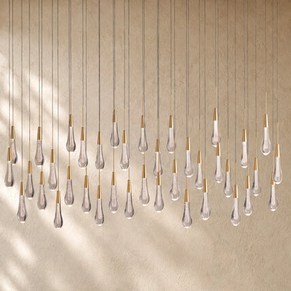 Soltairan Linear Chandelier - Raindrop Pendant Lighting