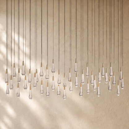 Soltairan Linear Chandelier - Raindrop Pendant Lighting
