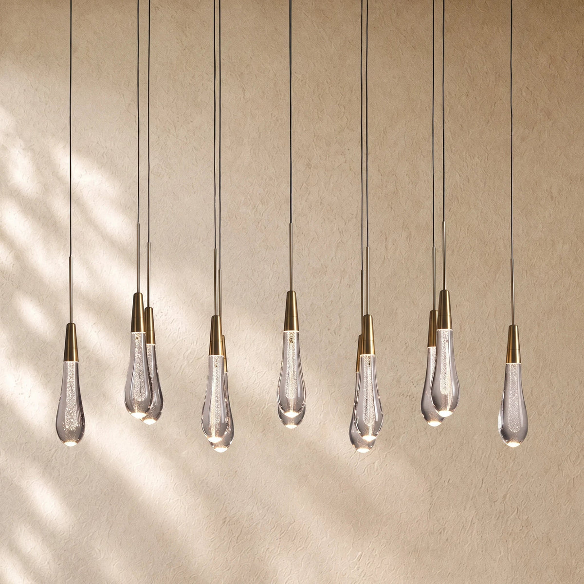 Soltairan Linear Chandelier - Raindrop Pendant Lighting