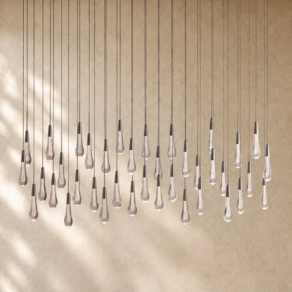 Soltairan Linear Chandelier - Raindrop Pendant Lighting