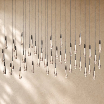 Soltairan Linear Chandelier - Raindrop Pendant Lighting
