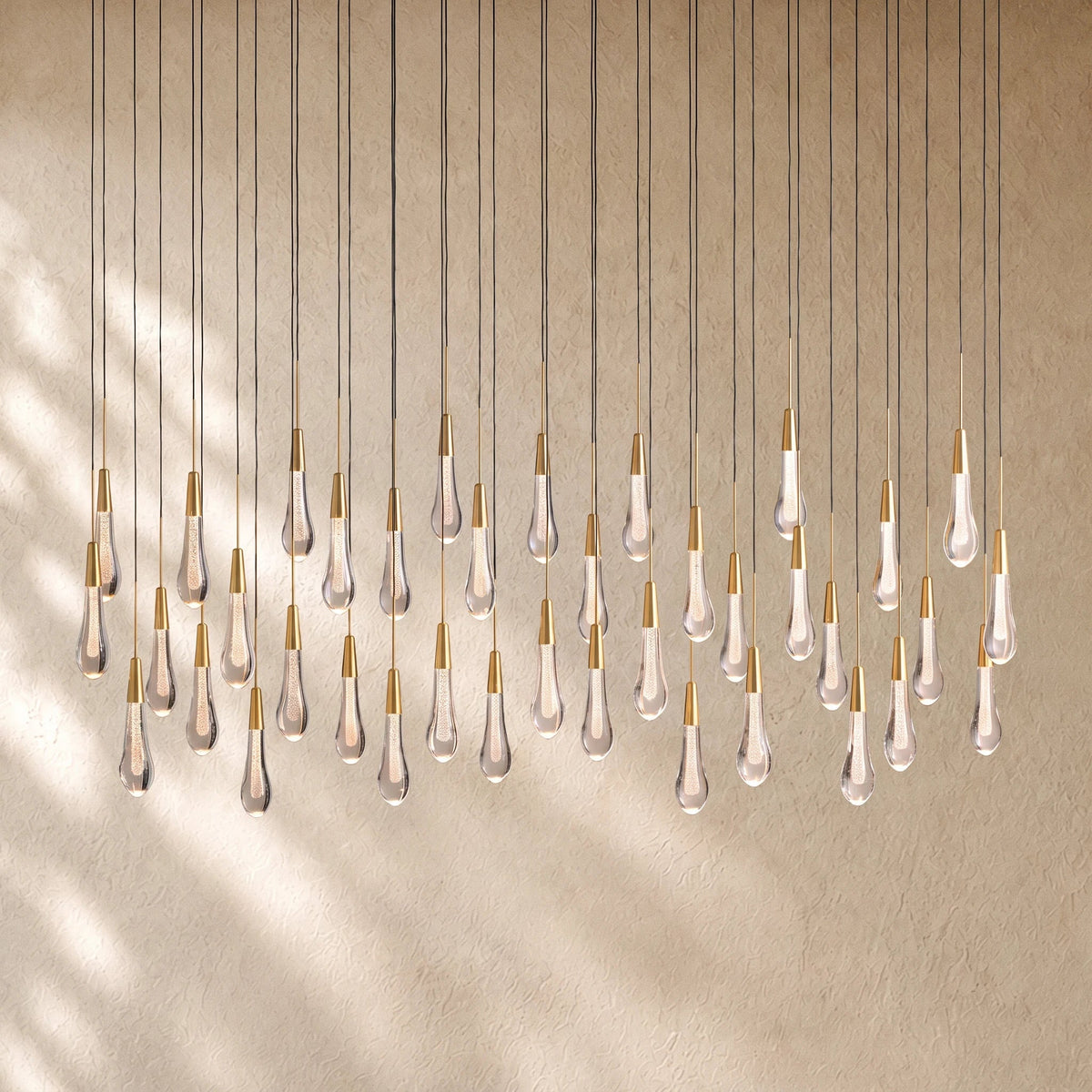 Soltairan Linear Chandelier - Raindrop Pendant Lighting