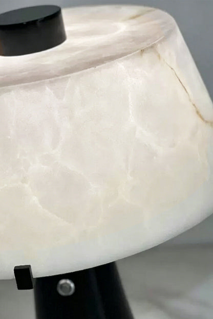 Sovereign Alabaster Radiance Wall Lamp featuring precision-cut trapezoidal alabaster shade.