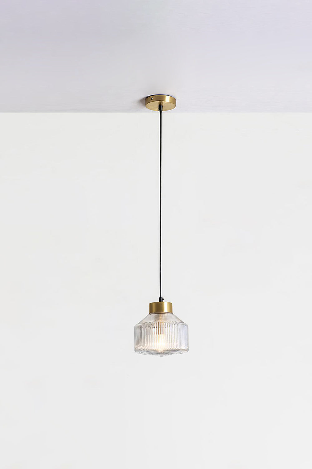 Spiral Faceted Glass Pendant Light - view 14 | vexalamps