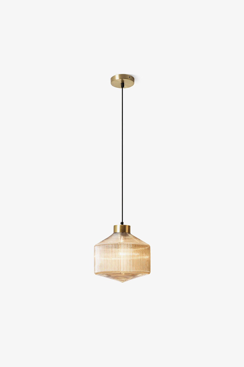 Spiral Faceted Glass Pendant Light - view 12 | vexalamps