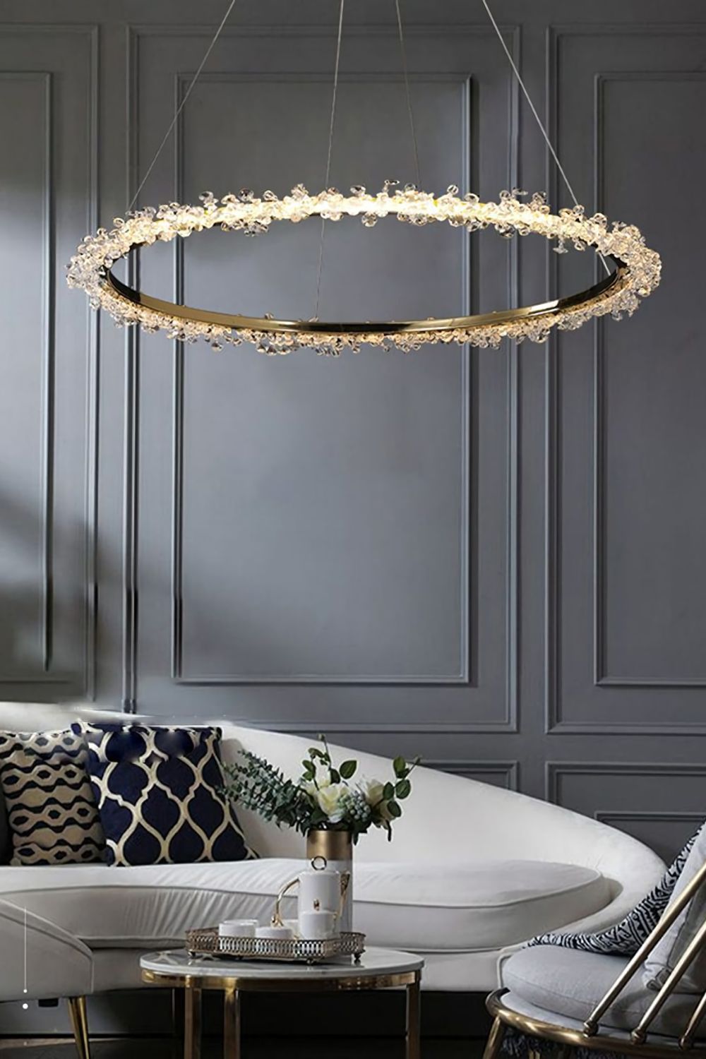 Spiridon Crystal Chandelier - vexalamps