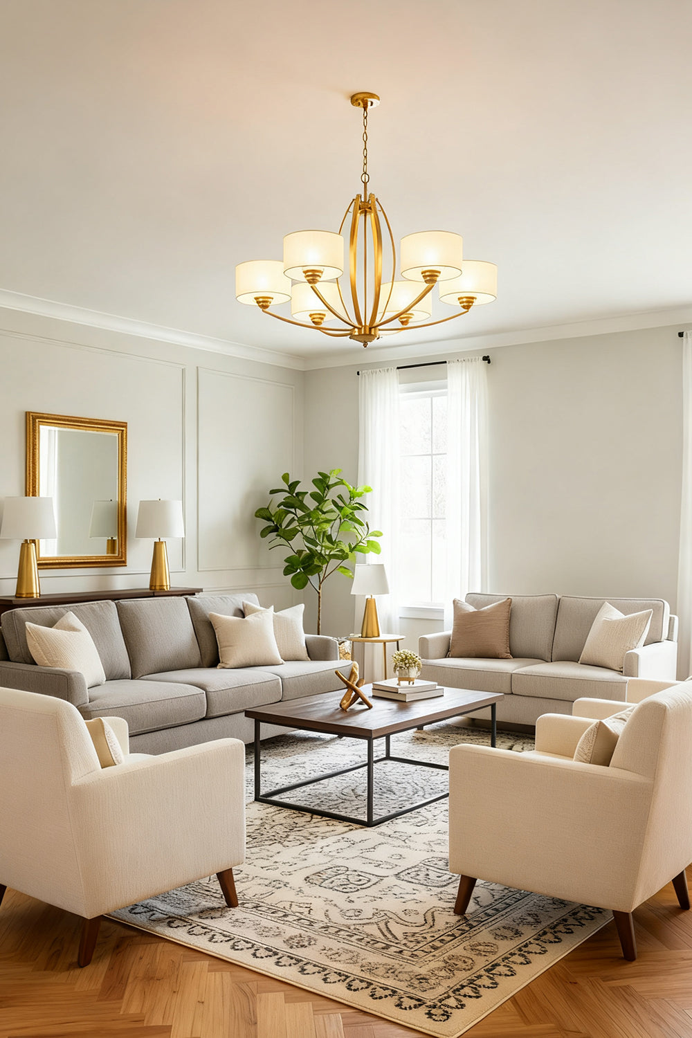 Stiffel Avira Chandelier - view 4 | vexalamps