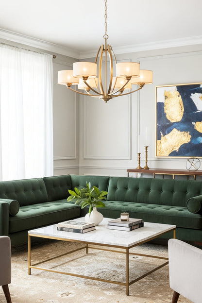 Stiffel Avira Chandelier - view 8 | vexalamps