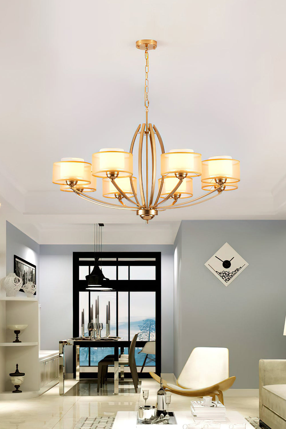 Stiffel Avira Chandelier - view 9 | vexalamps