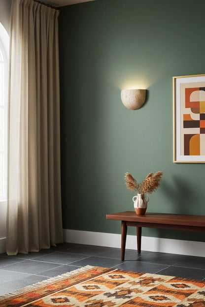 Stone Bowl Wall Light - view 7 | vexalamps