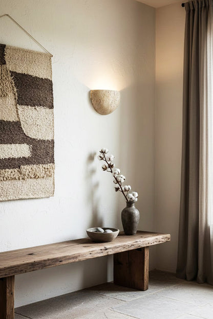 Stone Bowl Wall Light - view 2 | vexalamps