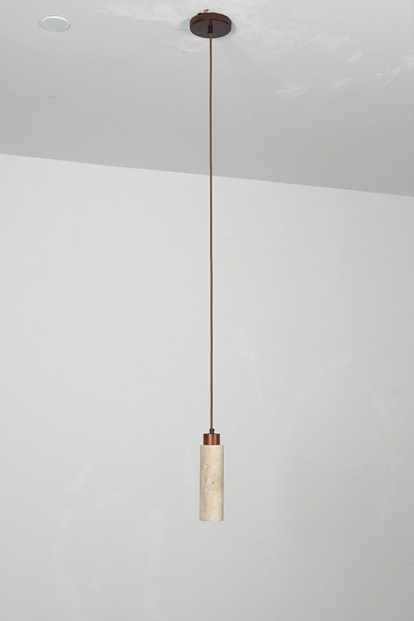 Stone Cylinder Pendant Light - view 18 | vexalamps