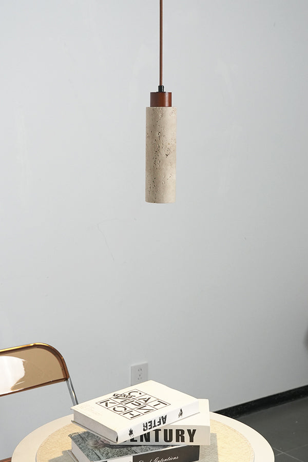 Stone Cylinder Pendant Light - view 13 | vexalamps