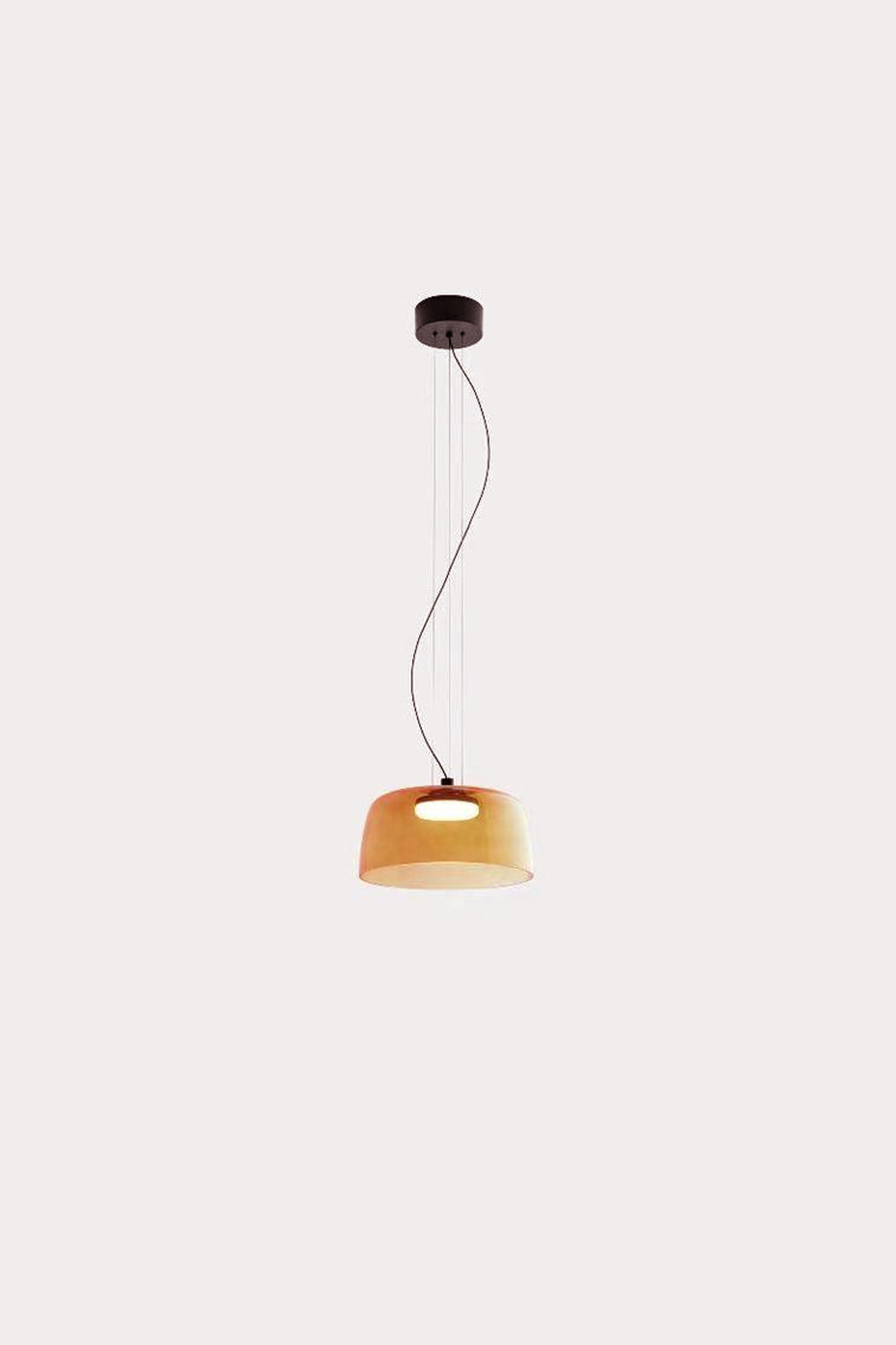 Stratum Layered Glass Pendant Light | Glass, Metal | Full view of the light sage  layered glass pendant variant | Isolated product shot | vexa lamps
