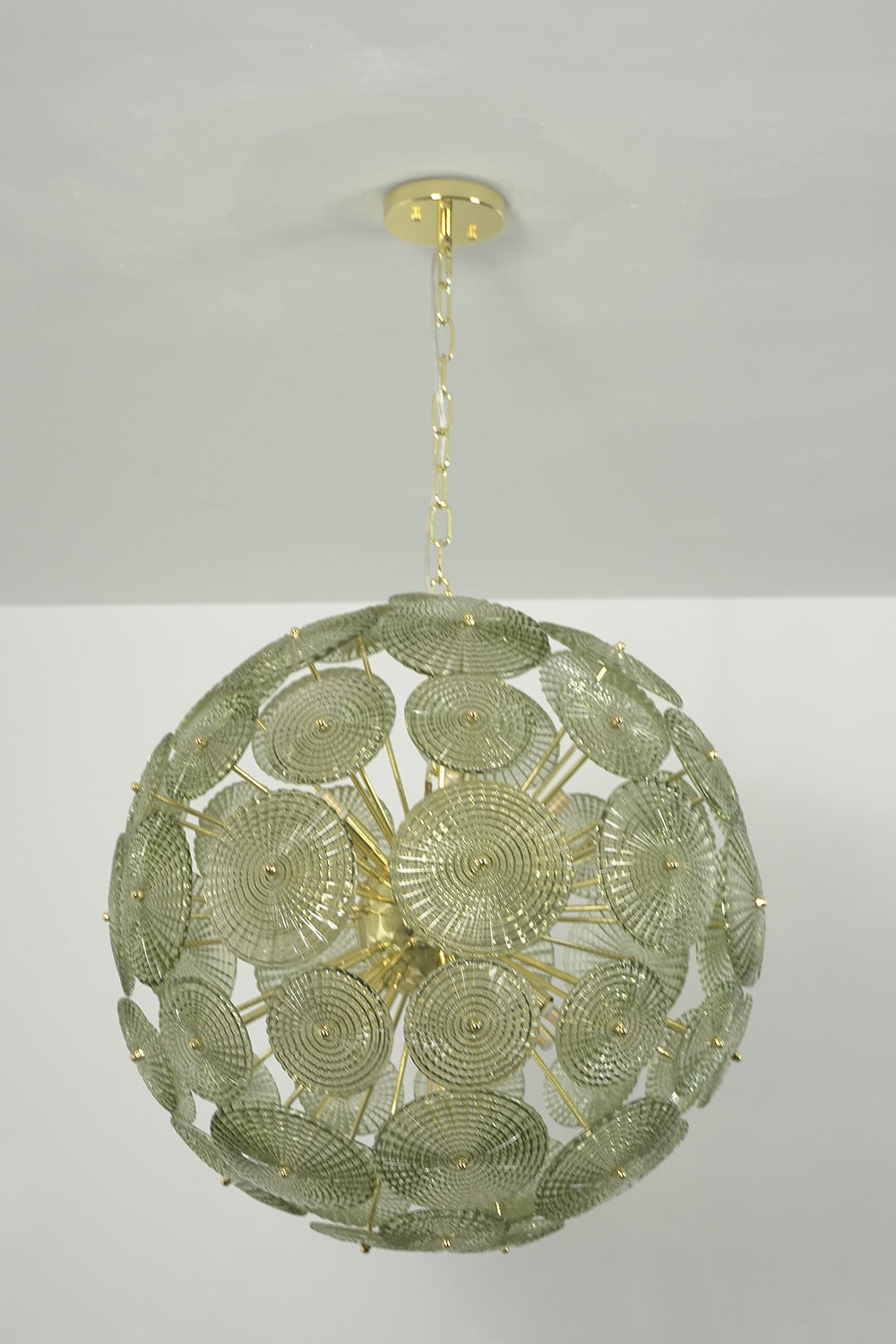 Unlit modern classic spheres glass lamp | Metal, Glass | Alternative front product shot | vexalamps