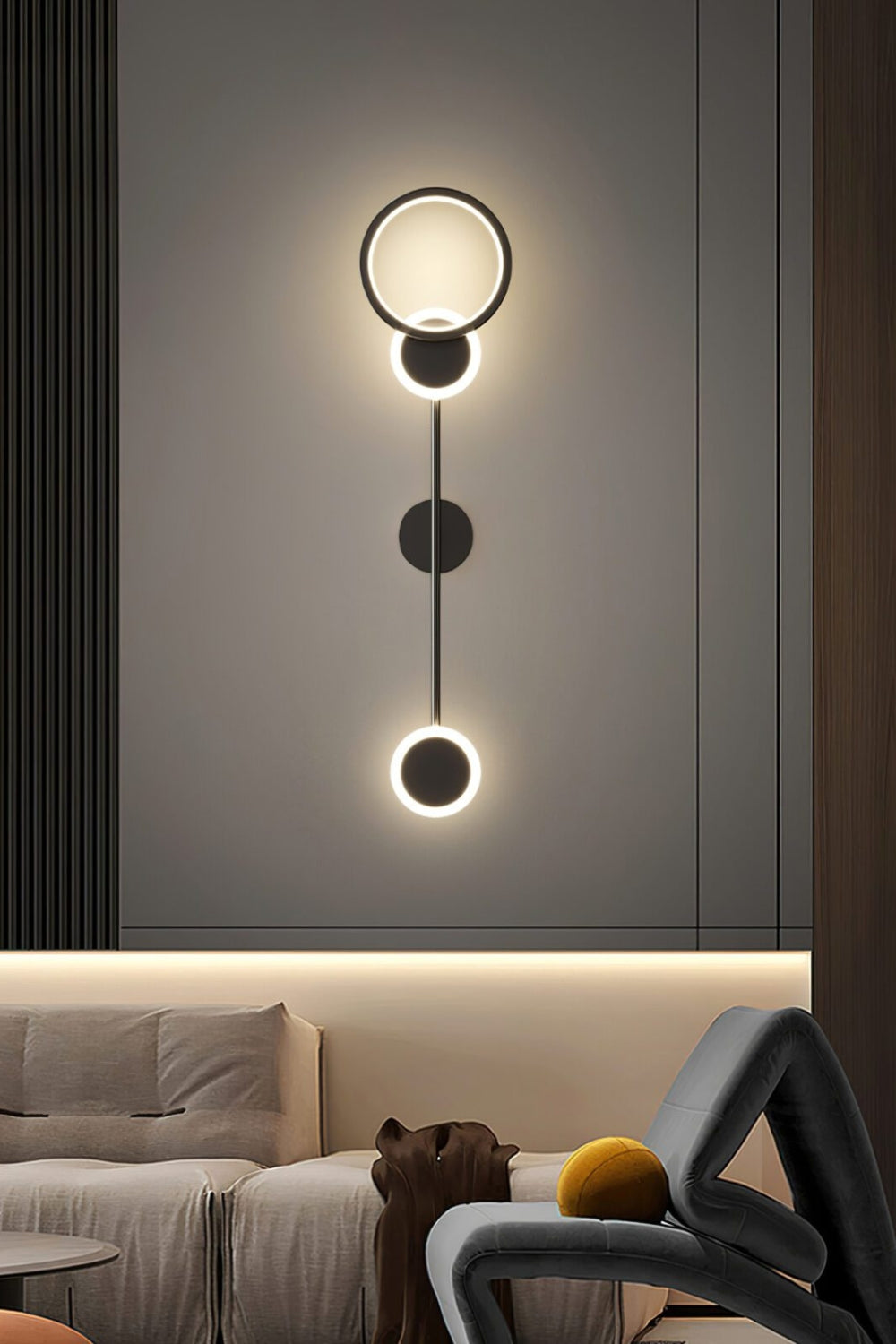 Brass Susan Trio Wall Lamp - view 6 | vexalamps