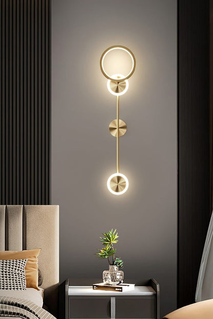 Brass Susan Trio Wall Lamp - view 7 | vexalamps