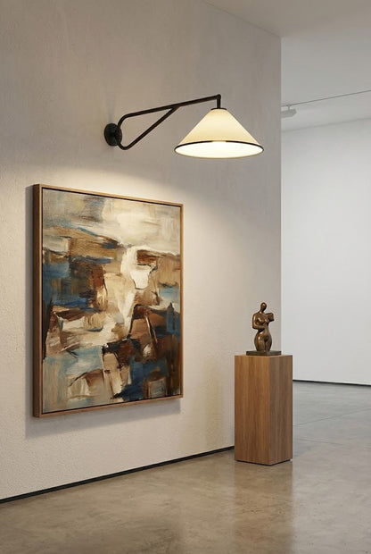 Swing Arm Cone Wall Sconce - view 8 | vexalamps