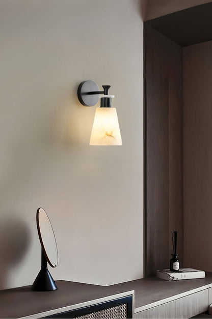 Tapered Alabaster Wall Sconce - view 10 | vexalamps