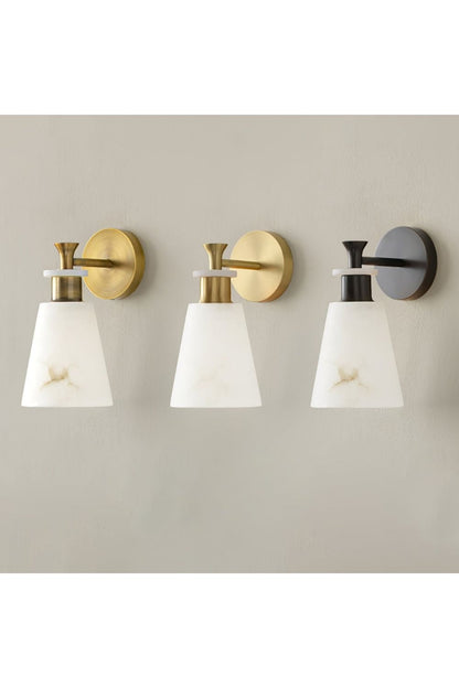 Tapered Alabaster Wall Sconce - view 12 | vexalamps
