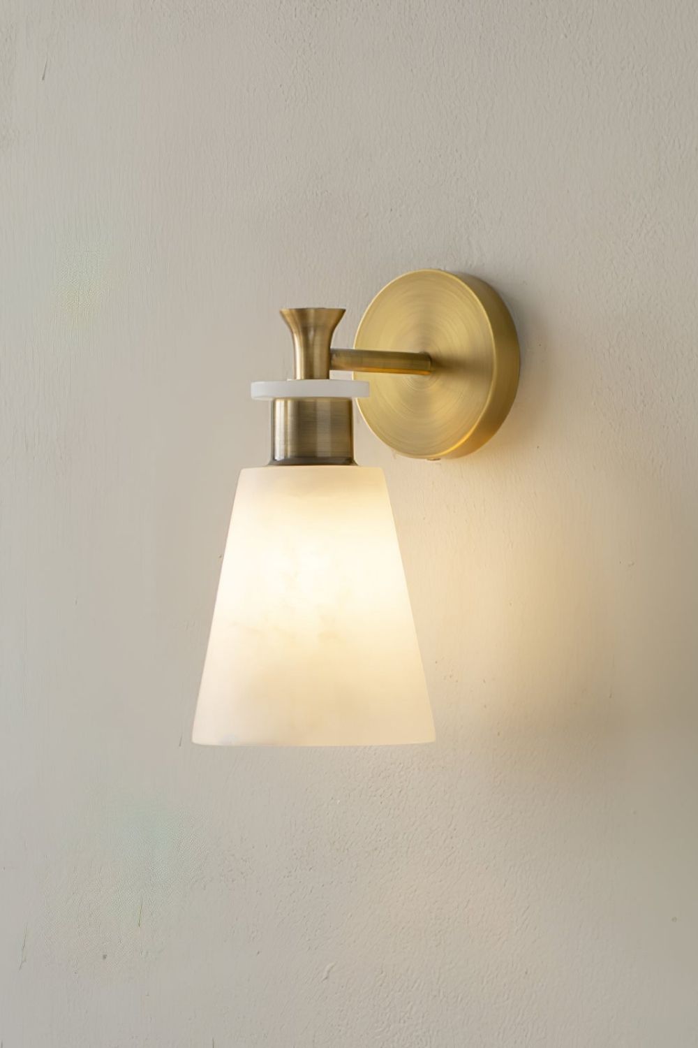 Tapered Alabaster Wall Sconce - view 16 | vexalamps
