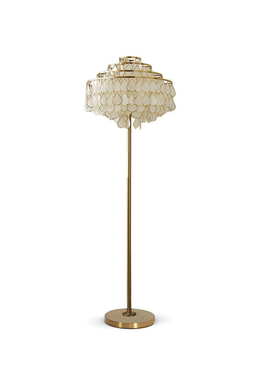 Teardrops Capiz Floor Lamp | vexalamps