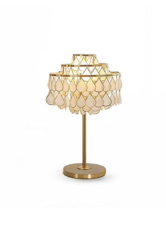 Teardrops Capiz Table Lamp | vexalamps