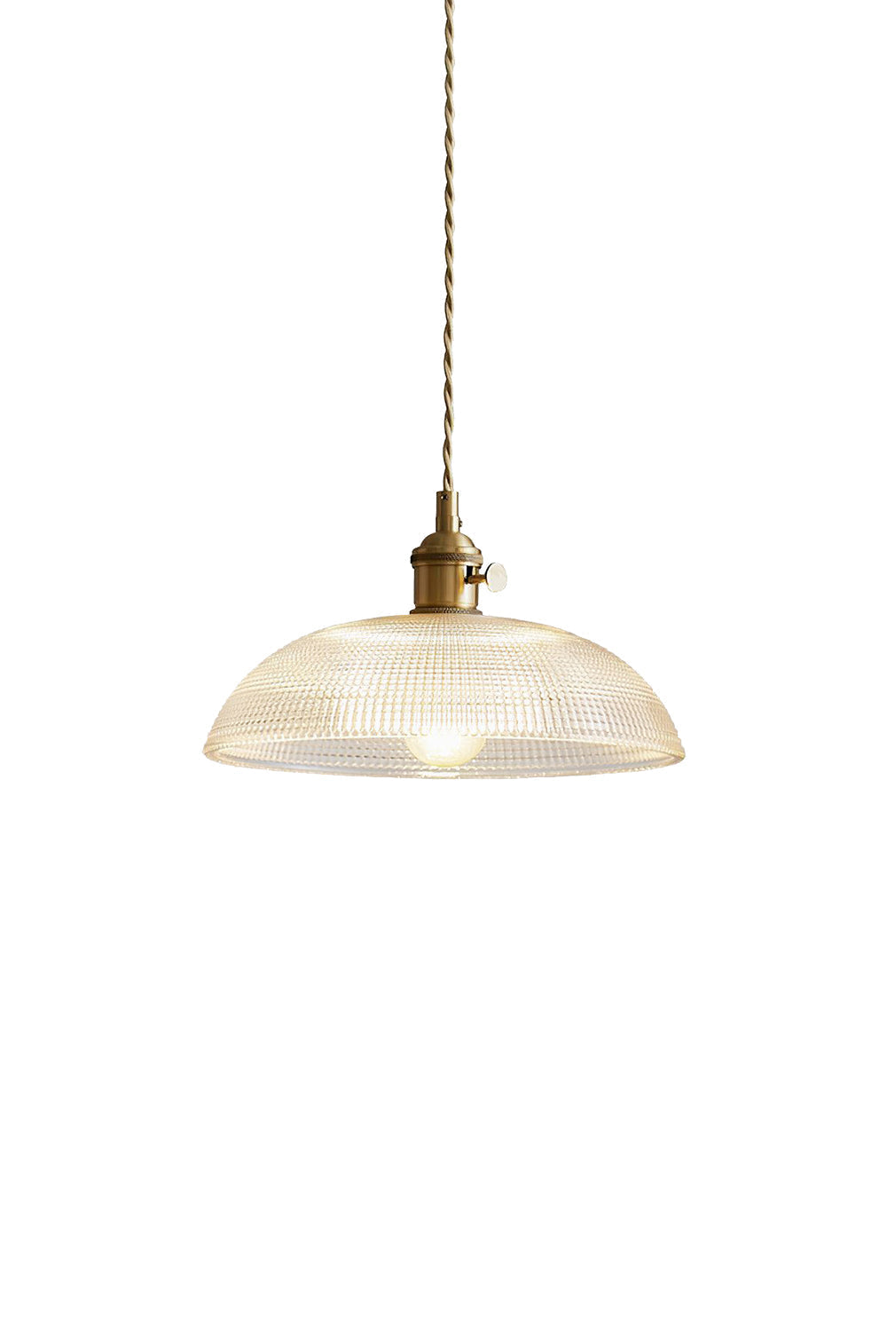 Textured Dome Glass Pendant Light | vexalamps
